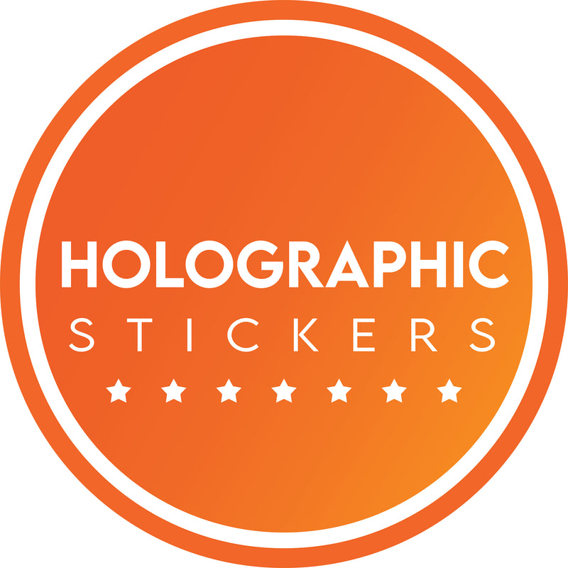 Holographic Stickers banner 24 hour stickers