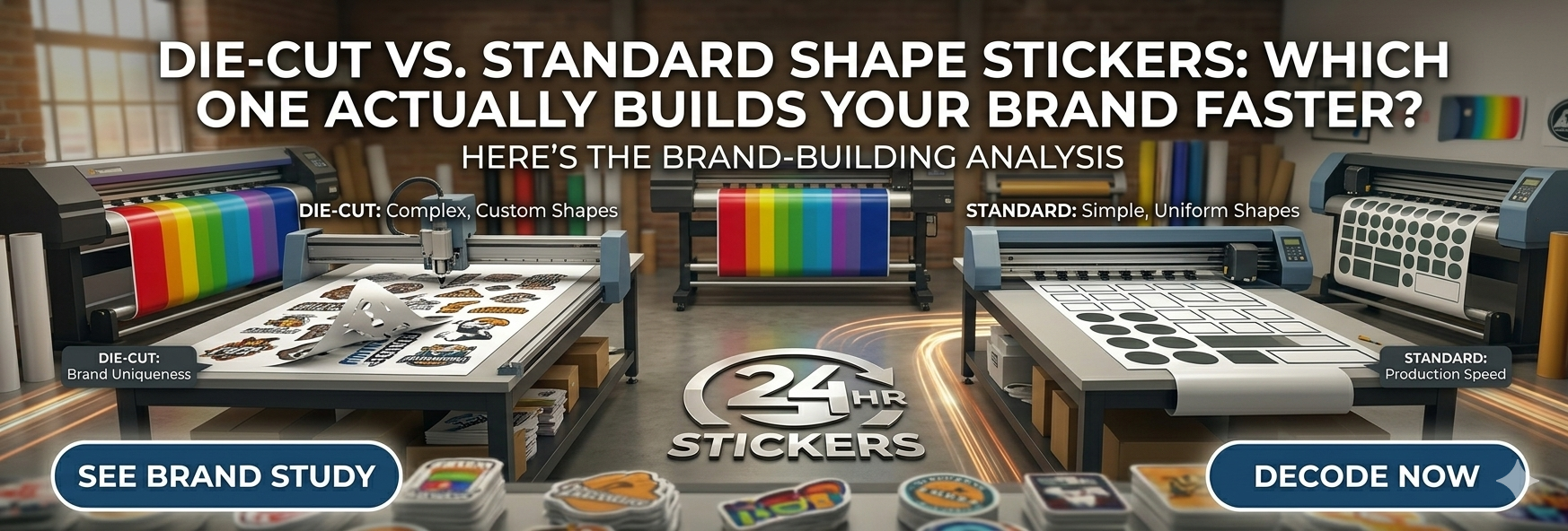 Die-Cut vs. Standard Shape Stickers: Which One Actually Builds Your Brand Faster?