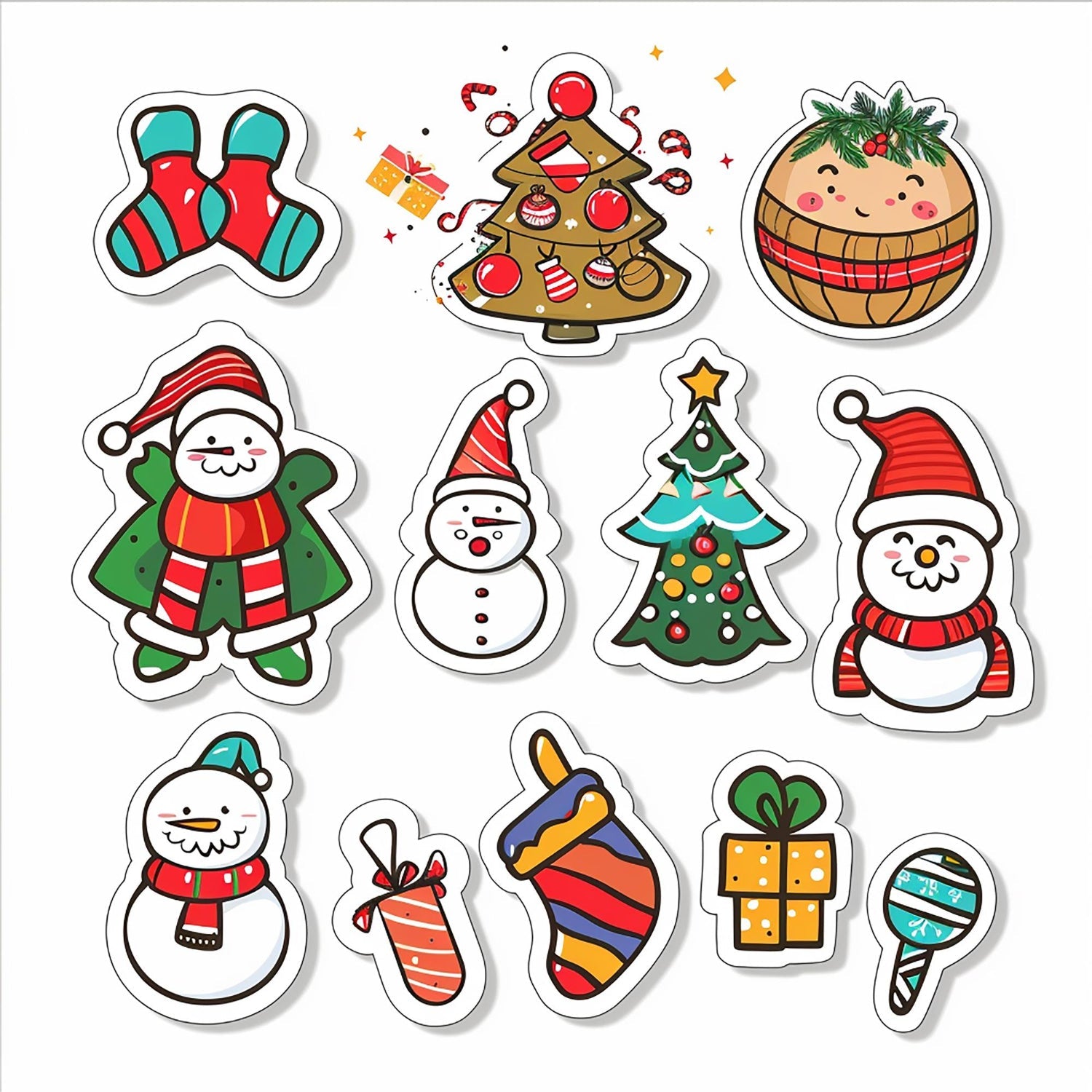 Holiday stickers