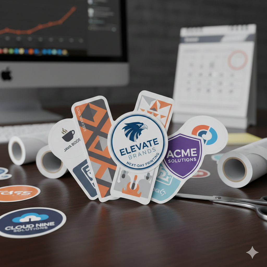 Next Day Custom Corporate Stickers for Branding – 24hrstickers