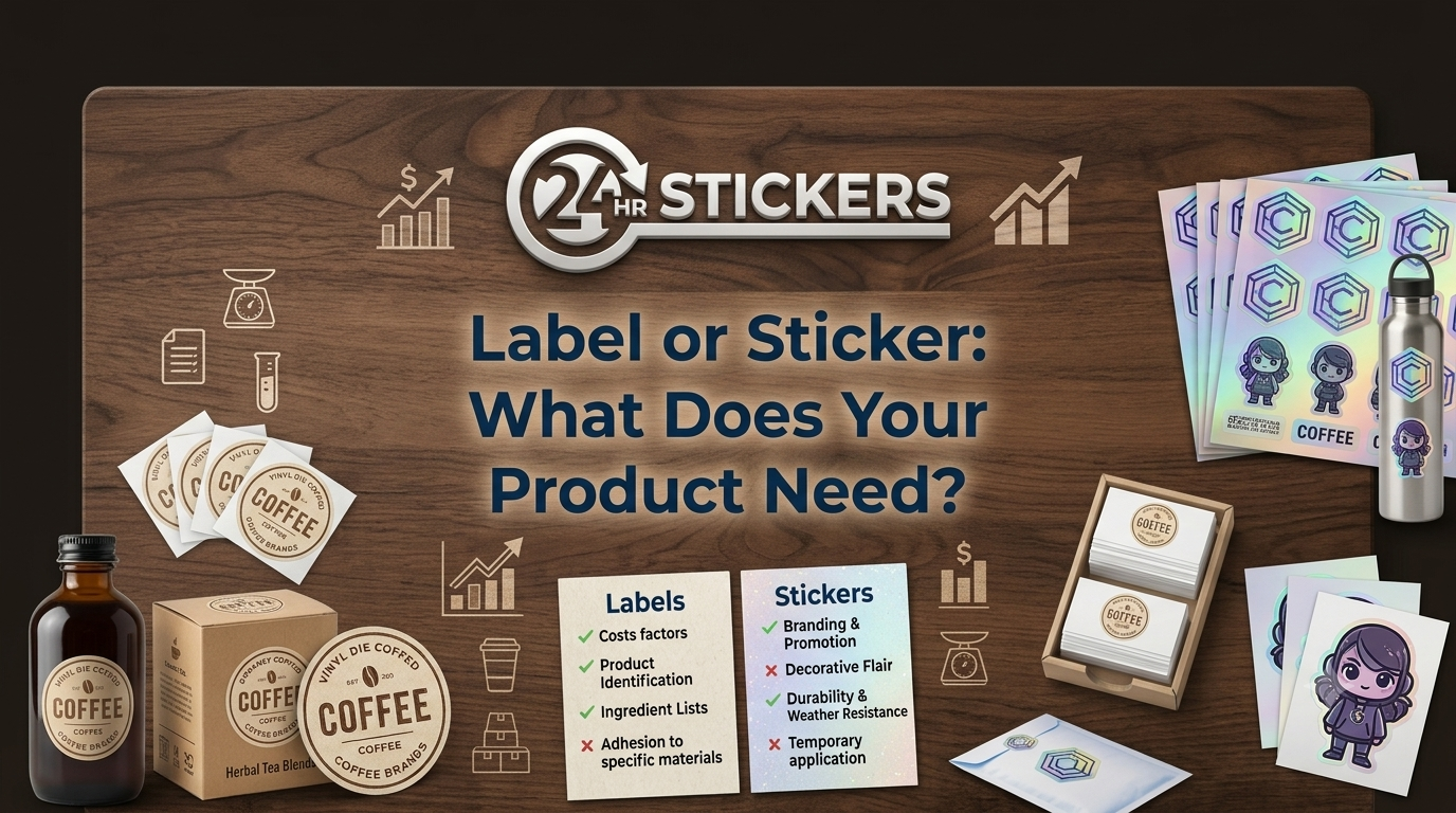 Custom Labels vs. Custom Stickers: Which One Does Your Product Actually Need?