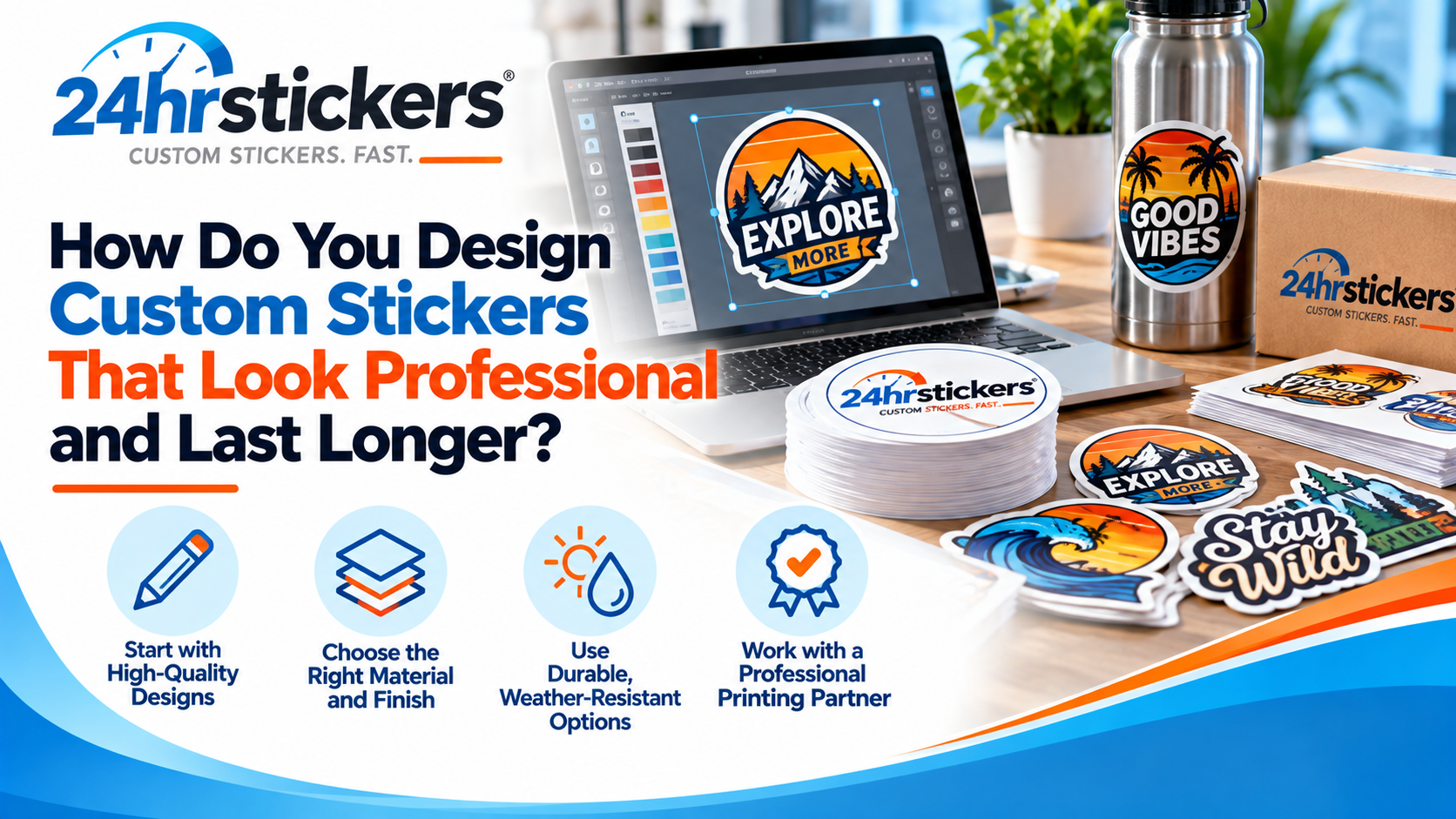 How Do You Design Custom Stickers That Look Professional and Last Longer?