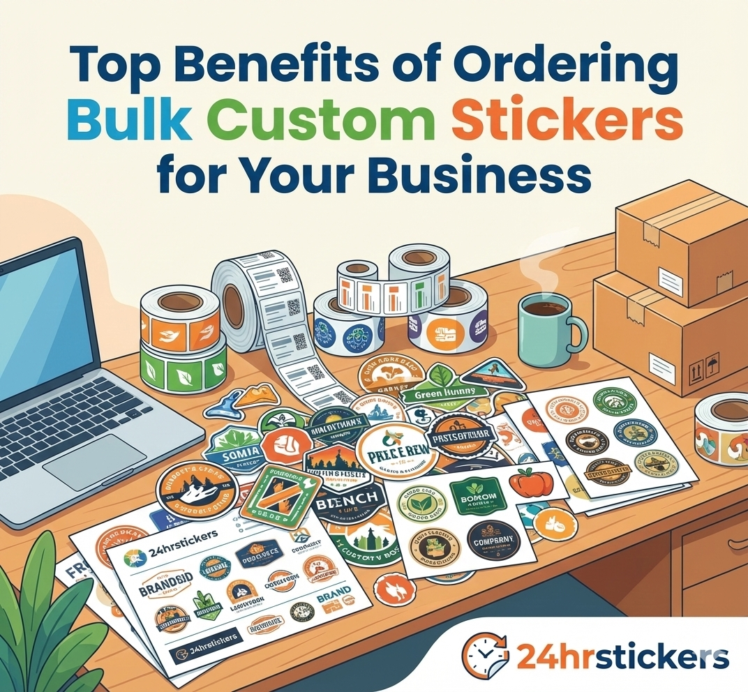 Top Benefits of Ordering Bulk Custom Stickers for Your Business
