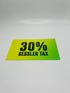 30% Sessler Tax sticker