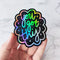 "You got this" starry round holographic vinyl sticker
