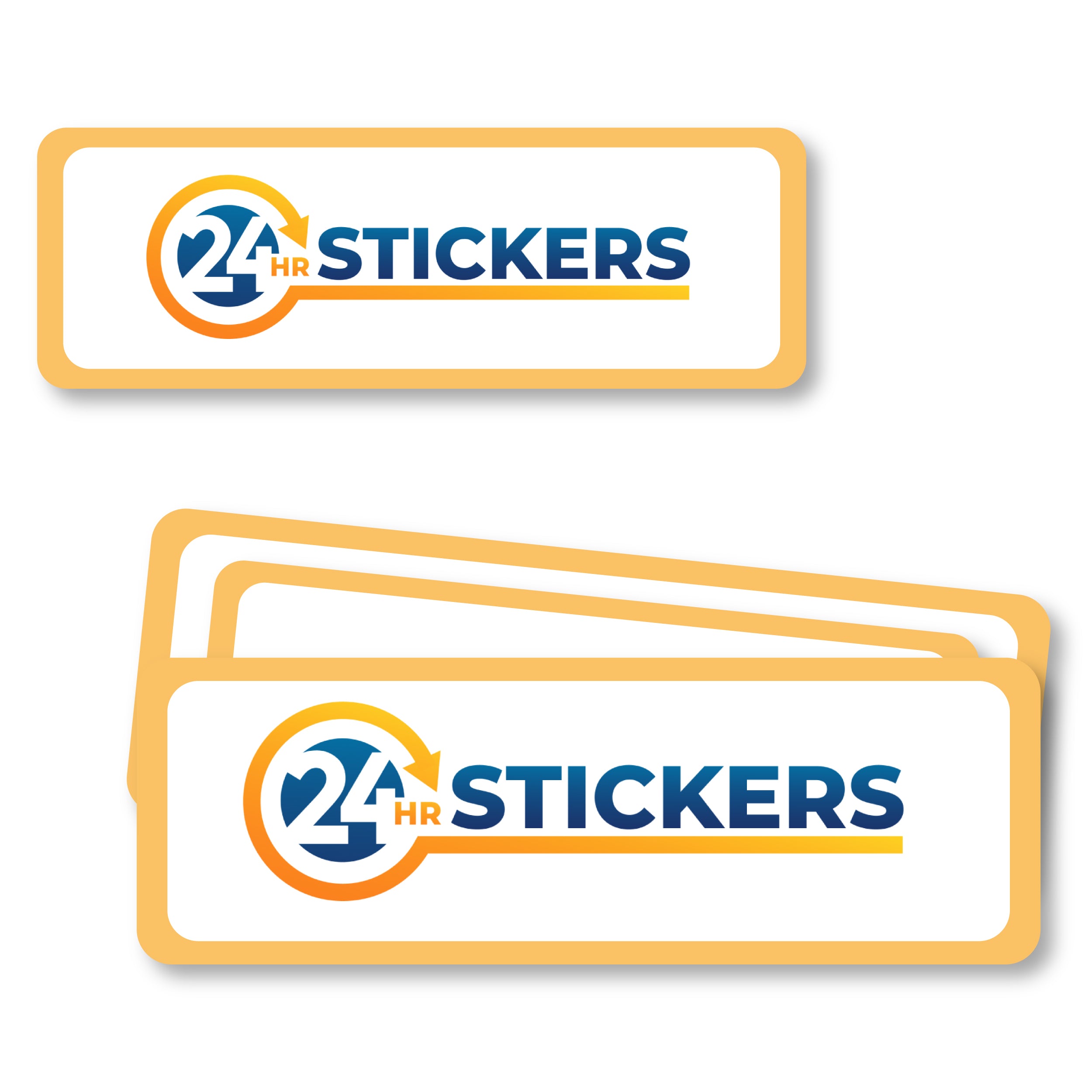Rectangular Stickers | 24hrstickers